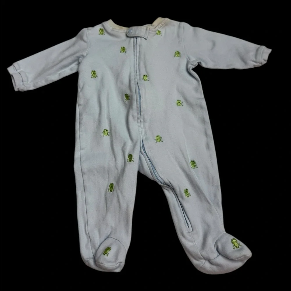 Nursery Rhyme White and Green Footie